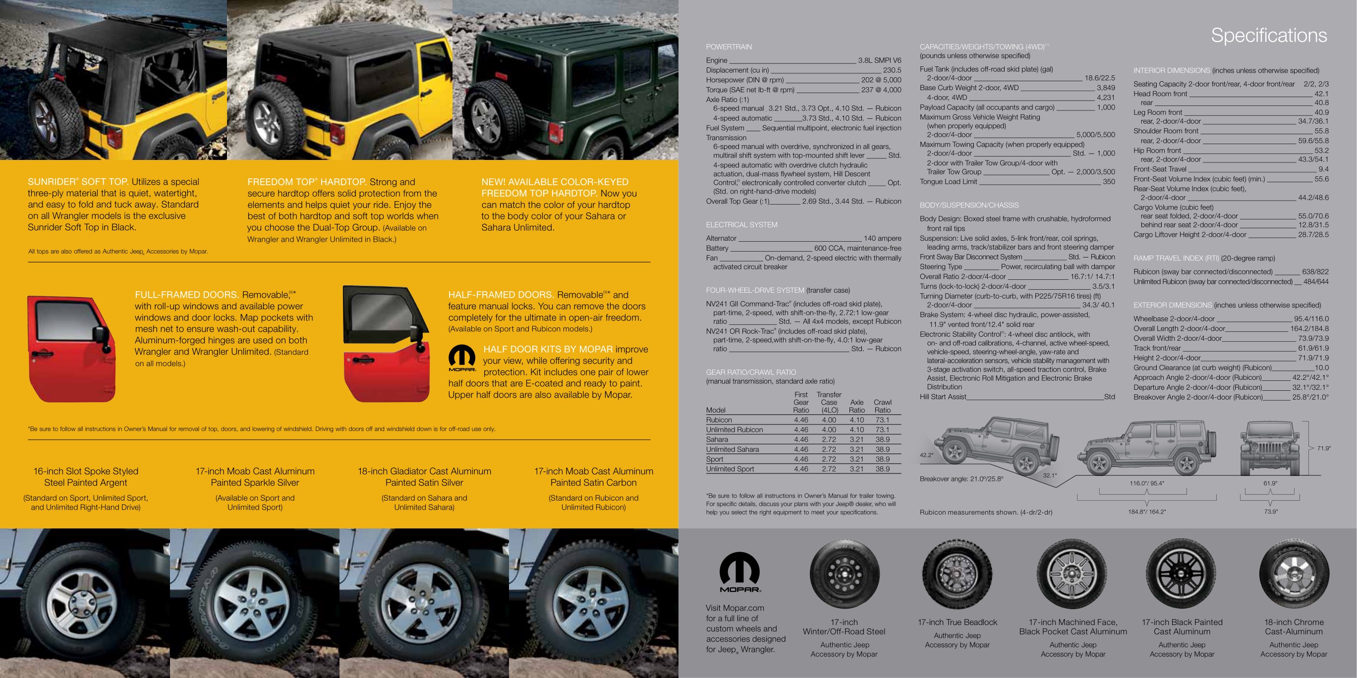 2011 Jeep Wrangler Brochure Page 16